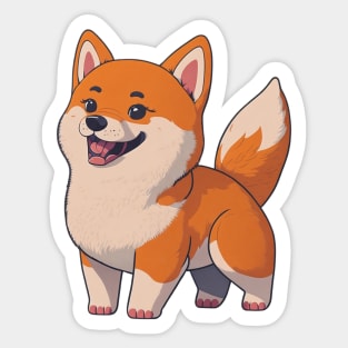 Akita Dog Funny Sticker